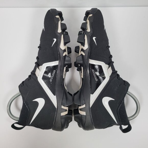 Nike Alpha Menace 3 Shark Men’s Black & White Football Cleats CV0582-001 US Sz 8 - Picture 6 of 8